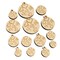 I Love You in Korean Hearts Mini Wood Shape Charms Jewelry DIY Craft